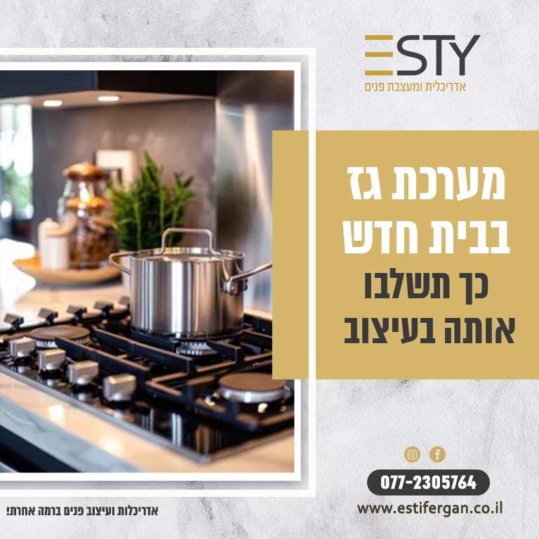 מערכת גז בבית חדש